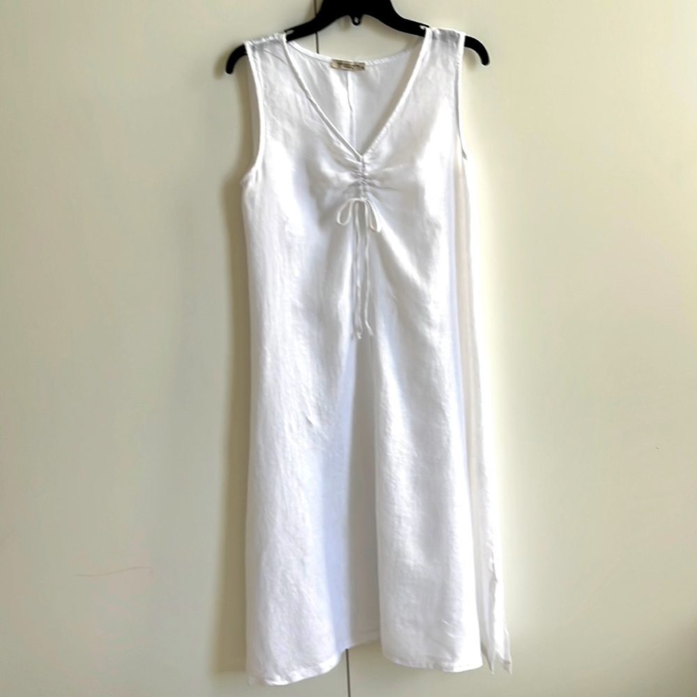 White linen dress, Italian made